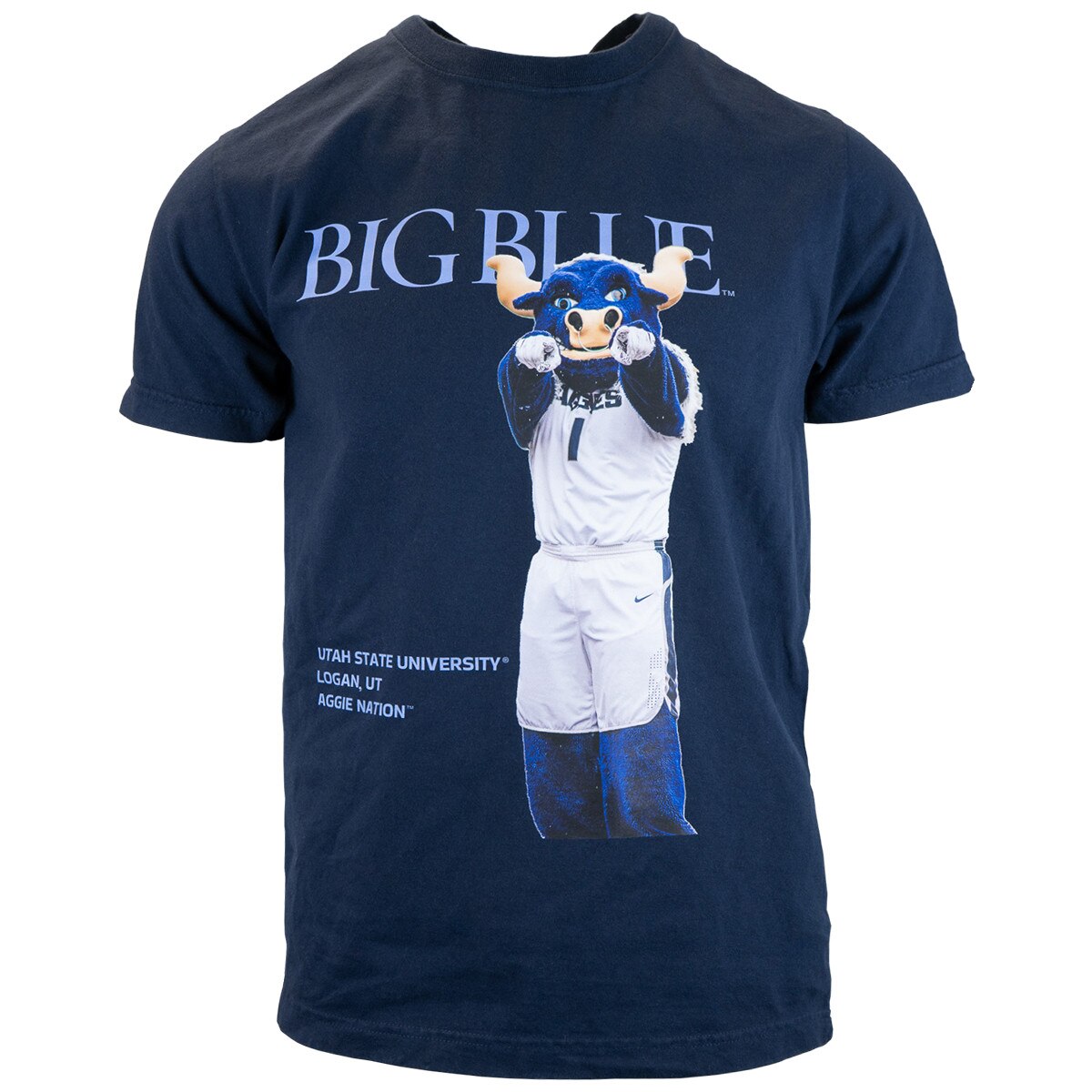 Big Blue Utah State University Graphic Unisex T-Shirt navy